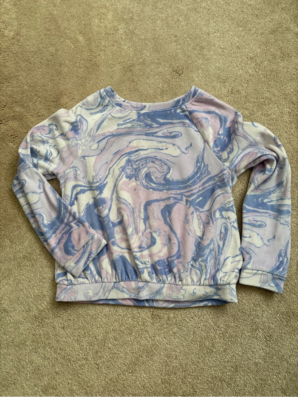 Cat & Jack Girls Marble Swirl Sweatshirt